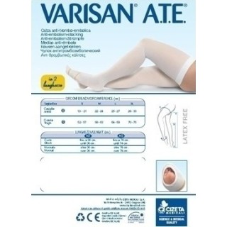 Varisan A.T.E. CORTO 18mmHg Αντιθρομβωτικές Κάλτσες Ριζομηρίου (λευκό)